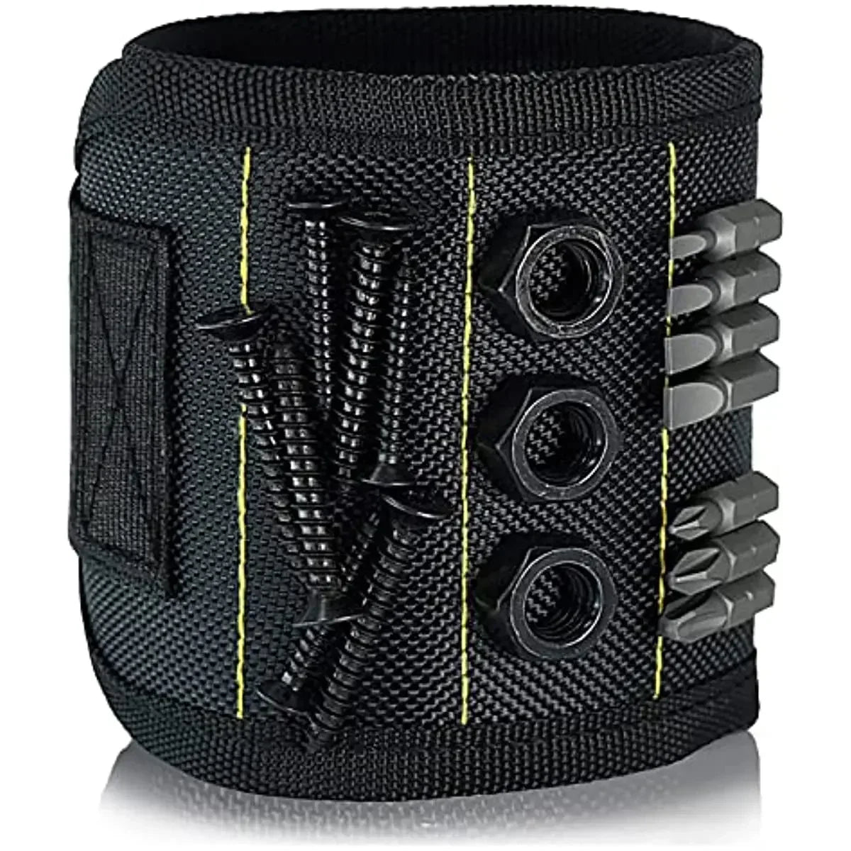 5 Rows 15 Magnets powerful magnetic tool magnetic wristband secure screws nails drill bits strong magnetic wrist tool kits parts