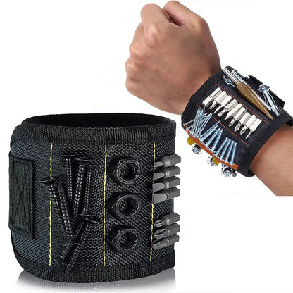 5 Rows 15 Magnets powerful magnetic tool magnetic wristband secure screws nails drill bits strong magnetic wrist tool kits parts
