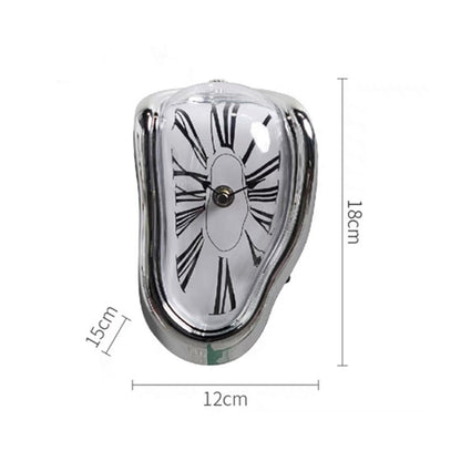 Surrealistic Melting Clock Silent Melting Wall Clock Salvadoran Dali Style Decorative Home Watch Office Shelf Table Gift